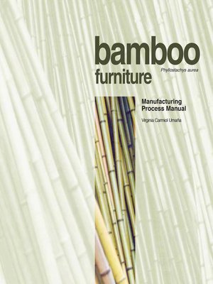 cover image of Bamboo furniture. Phyllostachys aurea